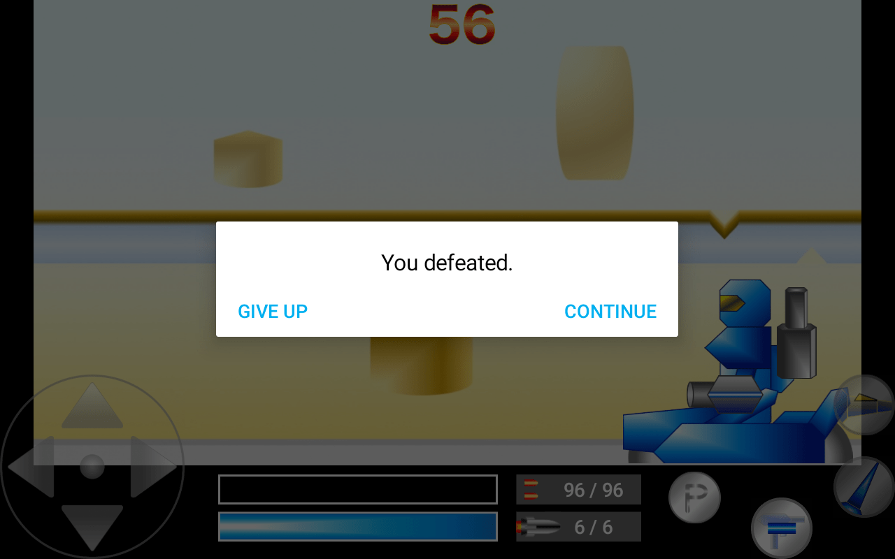 GAME SCREEN (GAME OVER)