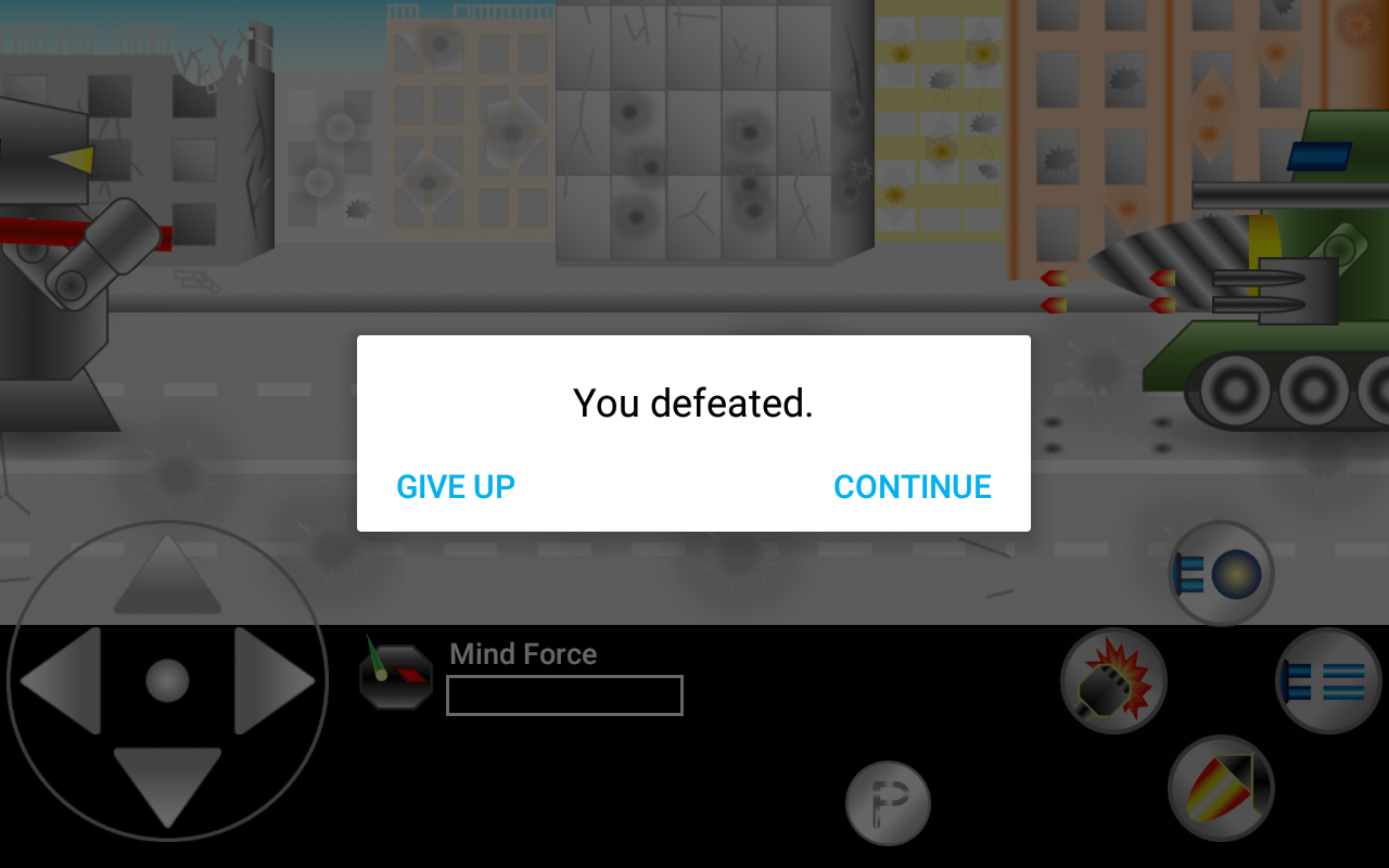 GAME SCREEN (GAME OVER)