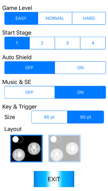 OPTION SCREEN